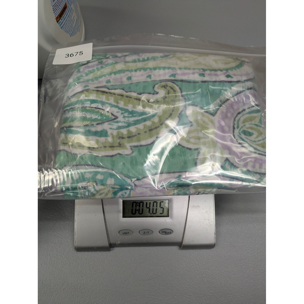 Alfred Dunner Petite Women's Green Paisley 3/4 Sleeve V-Neck Top PS‎ - Picture 7 of 7